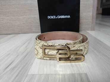 Προσωπικά αντικείμενα: Δερμάτινη ζώνη Dolce & Gabbana σε πολύ καλή κατάσταση αυθεντικό