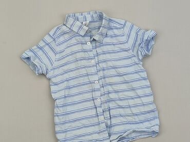 body dla dziewczynki krótki rękaw: Koszula 2-3 lat, stan - Dobry, wzór - W paski, kolor - Niebieski