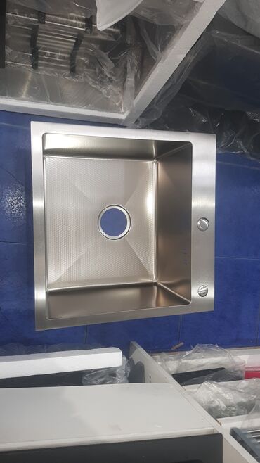 Mətbəx çanaqları: Kvadrat Mətbəx çanağı, Paslanmaz polad — 16