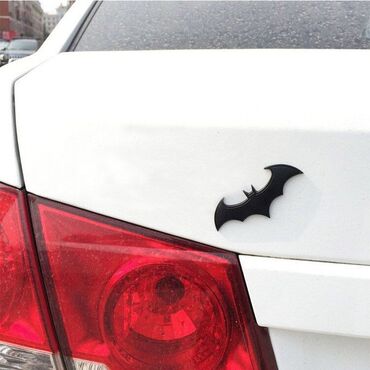 летучий мыш: 3D металлическая летучая мышь, черная наклейка на кузов автомобиля