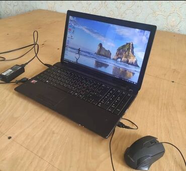 Ноутбуки: Ноутбук, Toshiba, 6 ГБ ОЗУ, AMD A4, Б/у, Для работы, учебы, память HDD + SSD