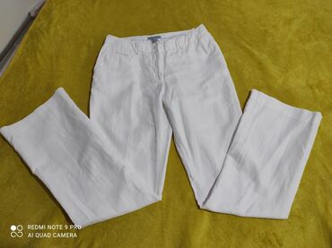 pantalone eko koza: M (EU 38), Normalan struk, Ravne nogavice