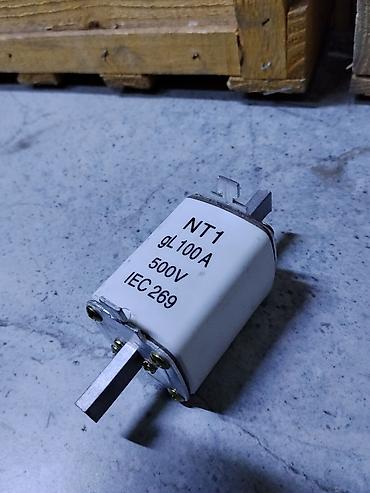 Трансформатор үчүн сактагычтар: Плавкая вставка NT1 gL 100A, 500V (IEC 269) - Тип: NT1 (NH1) плавкий — 2