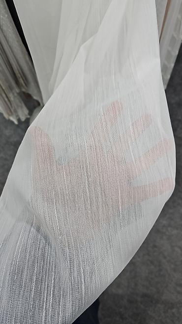 Parçalar: Ağ rəngli, incə toxumalı tül/parça - Material: yüngül, şəffaf və — 10