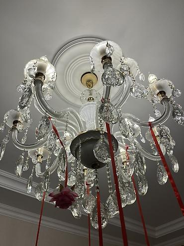 cilcıraq modelləri: Çılçıraq, 8 lampa, Şüşə — 2