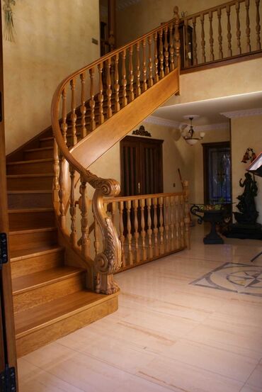 Обшивка лестниц: Изготовление лестниц на заказ город Ош — 22