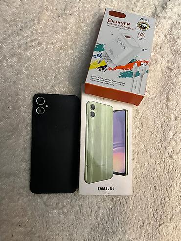 samsung the freestyle: Samsung Galaxy A05, 64 GB, rəng - Yaşıl, Face ID — 7