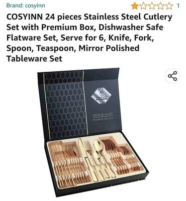 Digər dəstlər və servizlər: Dəst paslanmaz polad sifarişlə gəlir. Zeng yada vatsap. 16 və 24 — 2