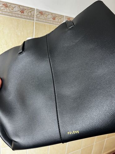 сумка чамадан: Новые ‼️ Те самые кожаные шопперы poléne 😍 В наличии ЧЕРНЫЙ СЕРЫЕ