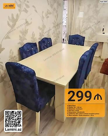 Məhsul: Masa dəsti (Kod: 3503) - Ölçülər: 90 × 160 sm - Mexanizm