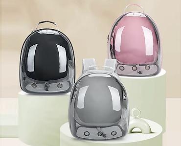 Зоотовары: Прозрачный рюкзак-переноска для питомцев - Форм-фактор: рюкзак с — 12