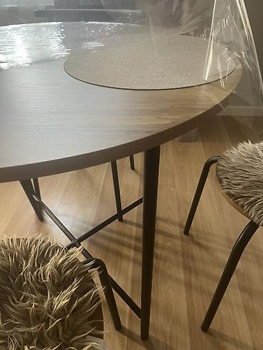 qazon suni: Dairəvi yemək masası və 4 ədəd stul dəsti - Dizayn: Minimalist — 3