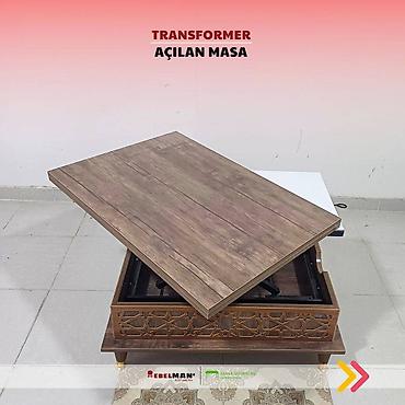 Masalar: Jurnal masası, Yeni, Transformer, Laminat, Dördbucaq masa — 10