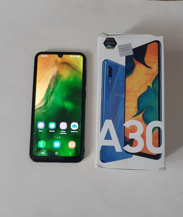 Samsung: Samsung Galaxy A30, rəng - Mavi, Barmaq izi