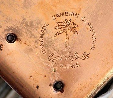 Satovi za kuću: KIENZLE Copper Crafts LTD Zambija Nemačka BAKARNI zidni SAT. Veliki — 2