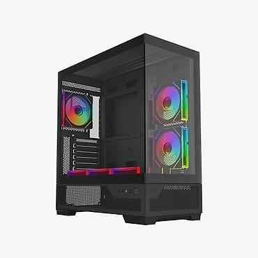 ПК корпусу, Жаңы, DeepCool, ATX, түсү - Кара