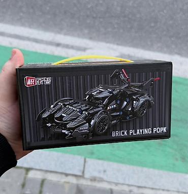 hot wheels premium: Konstruksiya dəsti – “BRICK PLAYING POPK” seriyası, idman avtomobili — 2