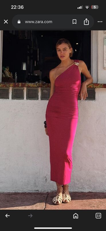 zimske haljine bez rukava: Zara S (EU 36), color - Pink, Cocktail, With the straps
