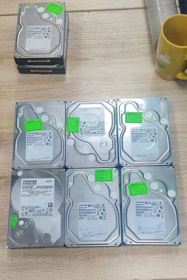 Жесткие диски, переносные винчестеры: Накопитель, Б/у, Toshiba, HDD, 1 ТБ, 3.5", Для ПК