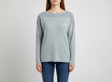 sweter pióra: Women`s sweater, size One size