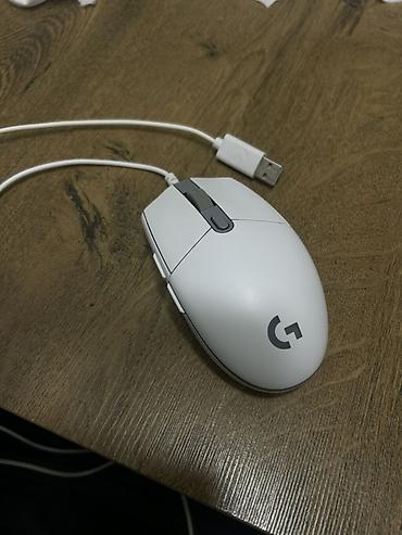 komputer korpusu: Logitech G203 seriyası simli oyun siçanı – ağ rəng Əla vəziyyətdədi — 2