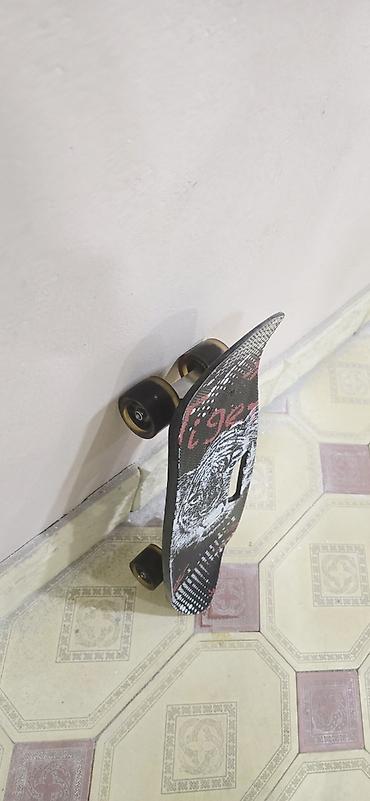 daş val: Skateboard (qrafik “Tiger” dizaynlı) - Gövdə: Qara rəngli lövhə — 7