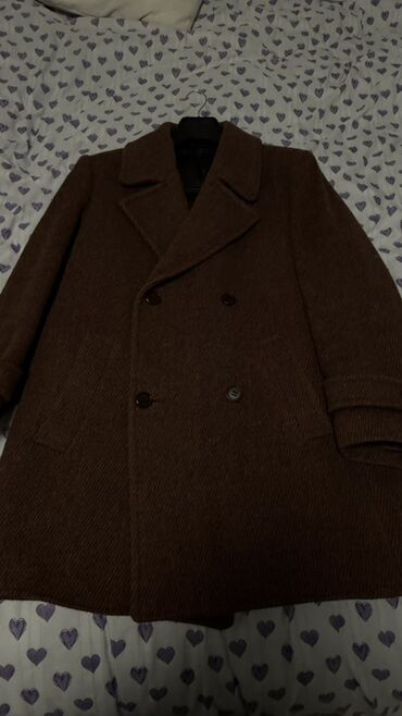 мужское зимнее пальто с капюшоном: Пальтолор, Классика, Күз-жаз, Койдун жүнү, Кыска модель, Кош борттуу модель, XL