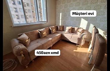 gilan tekstil parcalari: L şəklində yumşaq künc divanı - Dizayn: Klassik və modern üslubun — 2