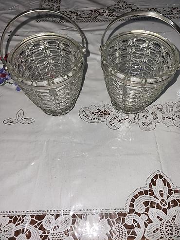 2 ton: Şüşə vedrə qablardan ibarət dəst - 2 ədəd büllur tipli şüşə vedrə - — 1