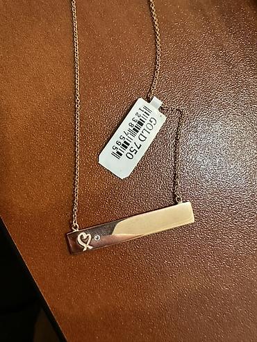 Boyunbağılar: Boyunbağı, Tiffany, Çəhrayı qızıl, 750 Əyar, 4 g — 2