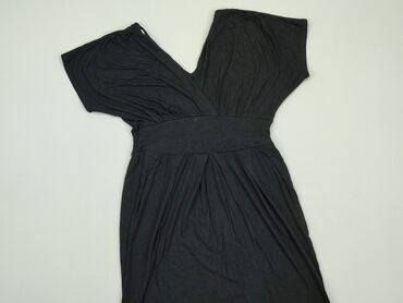 czarna sukienki elegancka midi: Sukienka, S, stan - Dobry