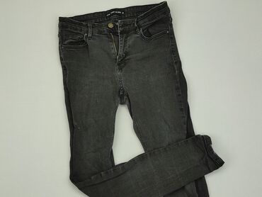 czarne spódnice jeansowe z przetarciami: Jeansy, SinSay, M, stan - Dobry