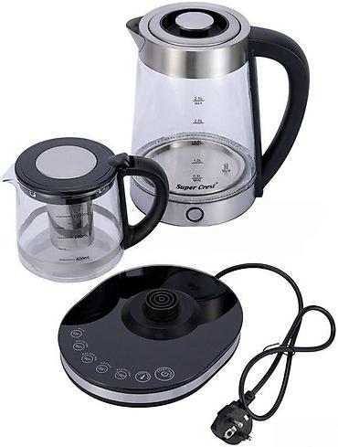 caydan dəsti: Elektrik çaydan "Super Crest SCT-4001" ✅ Brend: Super Crest ✅ Model — 6