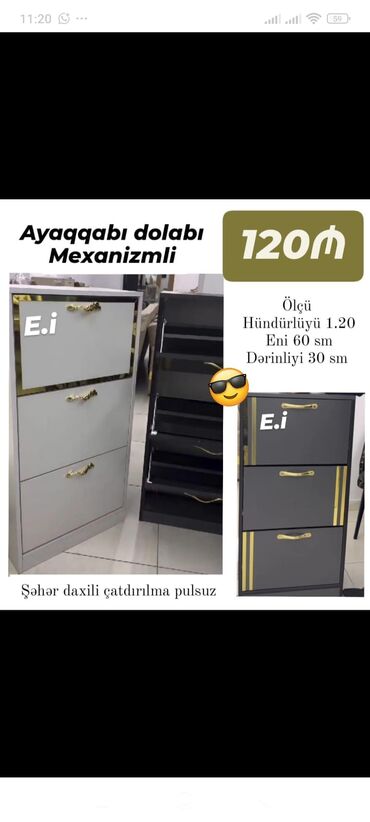 шкаф для документов с замком: Yeni, Düz dolab, Ayaqqabı dolabı