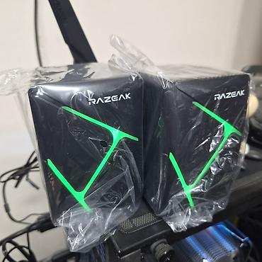 Комплектующие для ПК: Колонки 6w RAZEAK LED Gaming Speakee gsp-x5 rgb USB AUX, новые — 4