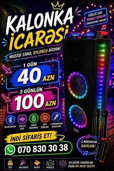 🎼 Kalonka, Dinamika. 💿 İcarəyə, kirayəyə, arendaya verilir gündəlik lalafo.az -da 🎼 Kalonka, Dinamika. 💿 İcarəyə, kirayəyə, arendaya verilir gündəlik