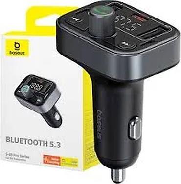 mini led: Baseus S-09 Pro C10762200113-00 Bluetooth 5.3 FM Modulyator və — 2