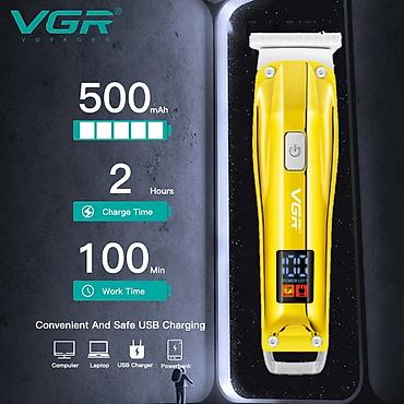 kompute: Trimmer VGR 955 / 956 - 500mAh / 100 Dəqiqə / Cord/Cordles / LED — 5