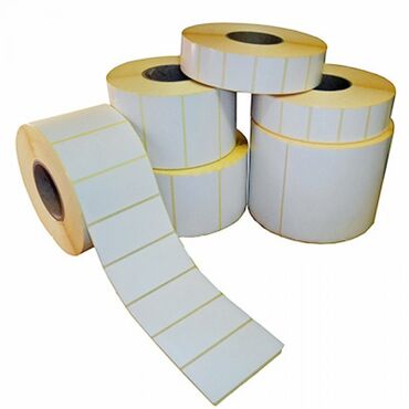 ağ kərpic: Termal etiket rulonları - Material: öz-özünə yapışan termal kağız -