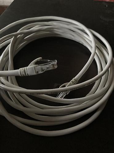 it internet: Ağ rəngli Ethernet şəbəkə kabeli - RJ45 x RJ45 uc bağlantıları — 2