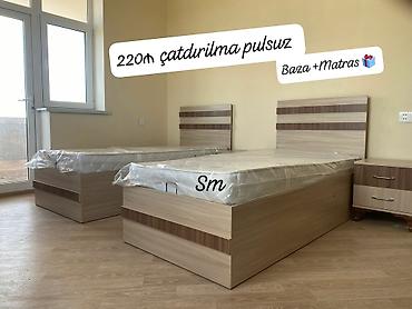Çarpayılar: Yeni, Təknəfərlik çarpayı, Bazalı, Matras ilə — 9