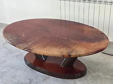 otoman cena: Stilski sto 150 x 100 cm Ima par oštećenja na ploči. 🔨 Dimenzije — 5