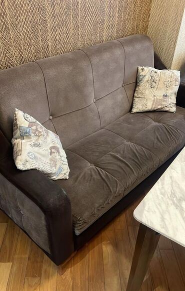 Mini-divan, İşlənmiş, Açılan, Bazalı, Vеlur parça, Çatdırılma yoxdur