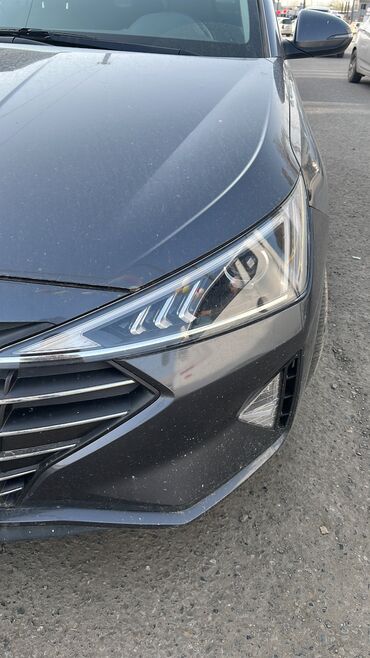 Передние фары: Комплект передних фар Hyundai 2019 г., Б/у, Оригинал