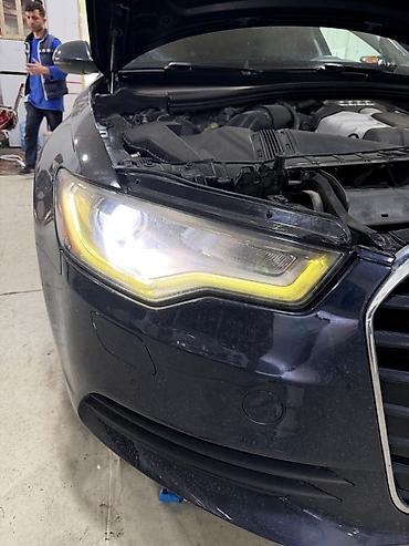 a6 audi: Komplekt, Yaxın və uzaq vuran işıqlar Audi, 2013 il, Orijinal, ABŞ, İşlənmiş — 4