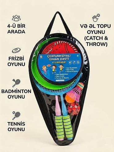oyuncag at: Çoxfunksiyalı idman dəsti – 4-ü 1-də Setin tərkibi: - 2 ədəd yüngül — 1