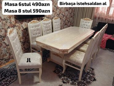 kontakt home mebel stol stul: Для гостиной, Для кухни, Новый, Нераскладной, Прямоугольный стол, 6 стульев