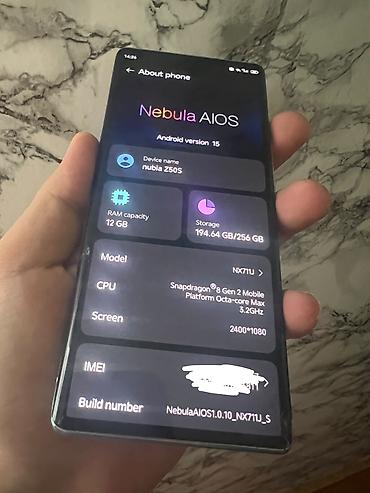 nubia v80: ZTE Nubia Z50, 256 GB, rəng - Mavi — 2
