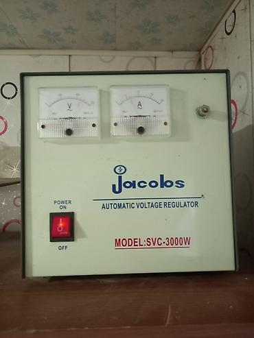 ampermetr: Jacobs Automatic Voltage Regulator – Model: SVC-3000W - Güc: 3000W - — 2