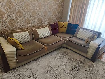 metbex kunc divan: L formalı künc divanı - Ölçü: təqribən 3 yerlik + künc + 2 yerlik — 1